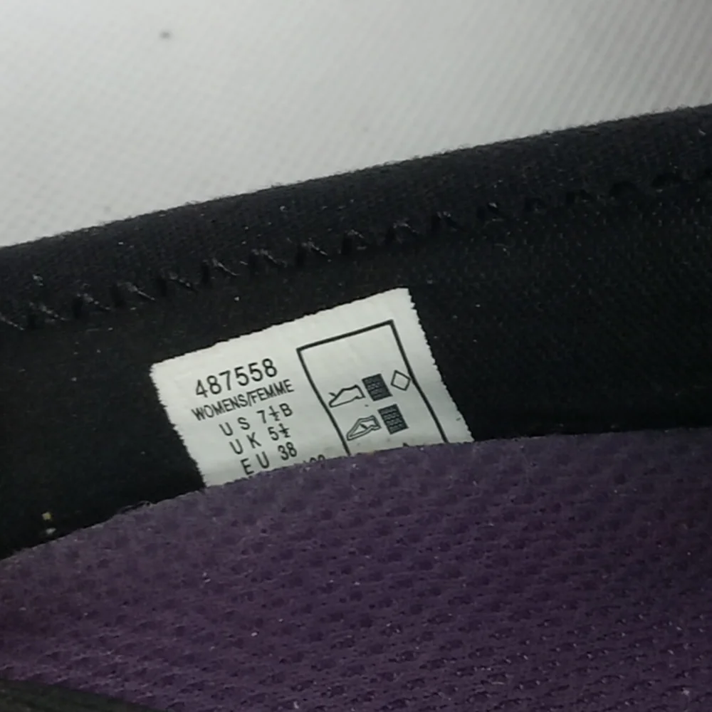 Lands End Mary Jane Slip on Flat Loafers Women's Size 7.5 Black and Gray